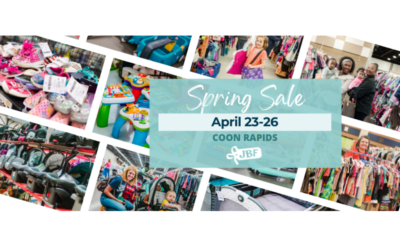 JBF Sale is Back in Coon Rapids (April 23–26)! Find out how Valet taggers can help you!
